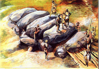 Constructie van hunebed